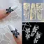 Trong Kho Trong Suốt Lily Hoa Móng Tay Nghệ Thuật Khuôn DIY Silicone Mẫu Cá Tuyết