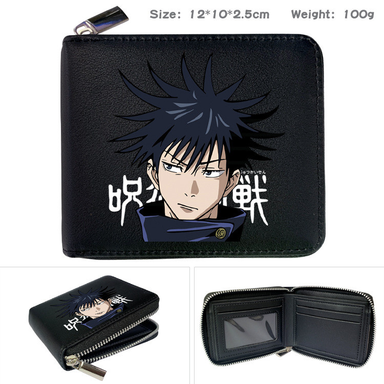 Trẻ em Jujutsu Kaisen Ví Anime In Hình Túi Dây Kéo Ngắn Cho Đồ Dùng Học Tập Và Lưu Trữ Hàng Nhỏ Hàng Ngày