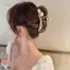 PNPIA- Kẹp Tóc Hoa Tulip Ba Đầu Lấy Kẹp Cho Người Phụ Nữ Thời Trang Đuôi Ngựa Cố Định Kẹp Tóc Đơn Giản Oversize Cá Mập Kẹp Phụ Kiện Tóc
