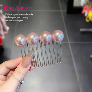 Phong Cách Mới Đơn Giản Cảm Giác Thời Trang Hạt Họa Tiết Cổ Điển Chèn Lược Nữ Phong Cách Mới Bên Nổ Kẹp Phụ Kiện Tóc