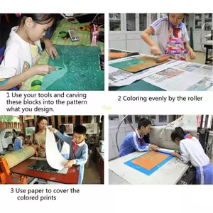 Khối khắc cao su flgo cho tem cao su mềm và dễ khắc tem