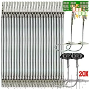 Kẹp cá mập bằng thép không gỉ hai đầu - Kẹp cố định hương - Kẹp cá sấu thanh linh hoạt - Kẹp thẻ giá hàng hóa - Giá đỡ hiển thị bưu thiếp ảnh / Giao hàng miễn phí