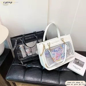 Túi CPINCP Ita, Túi đeo vai PU Lolita dung tích lớn, Túi Tote nữ JK Harajuku ngọt ngào sáng tạo