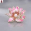 Men Peony Trâm Hợp Kim Kẽm Pin Với Kim Cương Giả Và Ngọc Trai Cho Sườn Xám