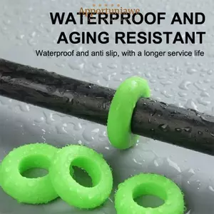IAPPORTUNIA 10 Cái Nút Chặn Cột Câu Cá, Chống Phân Hủy Độ Đàn Hồi Cao Cần Câu Dừng Vòng, Chống Trơn Trượt Đa Năng Cần Câu Silicon Đứng Dừng