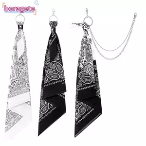 Dây Xích Thắt Lưng Kim Loại BORAGETE, Dây Xích Khăn Vuông Hip Hop Unisex, Trên Quần Jean Đường Phố Hàn Quốc Khăn Vuông Quần Dây Xích