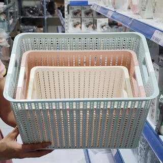 Rổ đan chữ nhật nhựa VIỆT NHẬT- Có nắp, không nắp, đựng tài liệu, bánh kẹo, đồ bé 3415