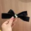Năm Mới Màu Đỏ Phụ Kiện Tóc Ba Chiều Nhung Ngọc Trai Nơ Tóc Ngọt Ngào Chạy Công Chúa Phụ Kiện Tóc Phong Cách Cô Dâu