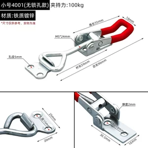 Kẹp Nhanh Khóa Thép Không Gỉ Kẹp Khóa Cửa Bu Lông Loại Kẹp GH4001 4002 4003 Dụng Cụ Cố Định 6LBP