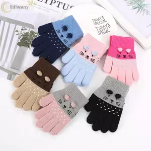Găng tay mùa đông trẻ em 3 tuổi EDIWANY, Găng tay trẻ em chống lạnh ấm áp, Găng tay trẻ em màu kẹo mềm mại thời trang cho bé trai bé gái