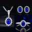 Bộ vòng cổ zircon chống phai màu phong cách tiệc cao cấp nhiều màu