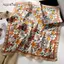 AqToCna 70cm Khăn Vuông Lụa In Hoa Satin Ne Quấn Cho Nữ Đa Năng Phong Cách Nhìn AqToCna