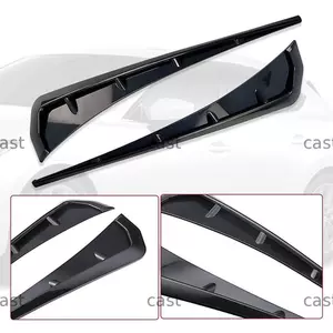 FENDER CAST 2 Chiếc Chắn Bùn Ô Tô Bên Lỗ Thông Hơi Tự Động Bên Ngoài Phụ Kiện Trang Trí Luồng Không Khí Màu Đen Spoiler