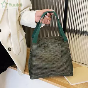 Túi đựng đồ giặt YUUKII, Túi đi biển lưới dung tích lớn khô nhanh​​, Thời trang ​​Túi trang điểm làm việc nhẹ Du lịch