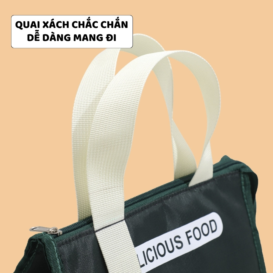Túi Giữ Nhiệt Đựng Cơm ENODA HOME, Túi Đựng Hộp Cơm Bento Vải Chống Thấm Phong Cách Nhật Bản TUICOM011