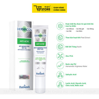 Gel Chấm Mụn Farmona Dermacos Anti-Acne 15ml Giúp Giảm Viêm, Khô Mụn Nhanh