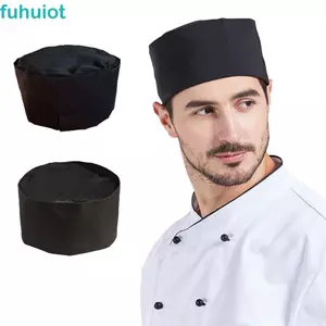 Mũ lưỡi trai phẳng đầu bếp FUHUIOT, Mũ lưỡi trai có lưới một lớp, Mũ làm việc Dây đeo có thể điều chỉnh thoải mái Mũ đầu bếp phong cách Nhật Bản Cửa hàng cà phê
