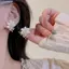 Bluelover Thời Trang Hoa Ngọc Trai sel Thả Bông Tai Cho Người Phụ Nữ Cưới Trang Sức Dự Tiệc Phụ Kiện Mới