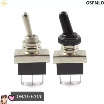 Công tắc Rocker GSFMLO, Công tắc bật tắt 3Pin 3 vị trí, Công tắc nắp chống nước hữu ích Bộ phận công tắc 12 VDC 25 A Công tắc nút nguồn Thiết bị điện