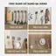 XOITU Thép không gỉ Tự Dính Móc Treo Tường 5 / 10 Cái Hạng Nặng Chống Thấm Nước Mịn Cạnh Cho Trẻ Em Phòng Treo Túi Đi Học Đồ Chơi Trang Trí VN