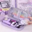 # HB # Kawaii Hộp Đựng Bút Chì Dung Tích Lớn Vải Bền Cho Học Sinh Văn Phòng Phẩm Túi Đựng Bút Double-de Túi Bảo Quản Đồ Dùng Học Tập.