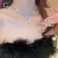 Thời Trang Đơn Giản Giọt Nước Pha Lê Đá Nelace Bông Tai Nữ Ánh Sáng Cưới Sang Trọng Bộ Trang Sức Phụ Kiện Mới