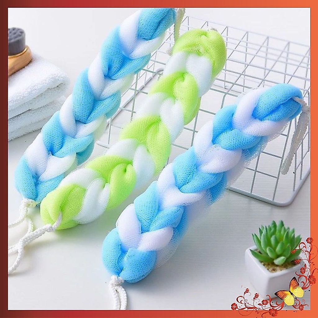 2 Bông Tắm Dài - BÔNG TẮM TRÒN CAO CÂP HÀNG LOẠI 1 BÔNG TẮM TẠO BỌT LƯỚI DÀI SIÊU MỀM MIN