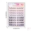 C Curl Angled Wing Lông mi giả Sợi tổng hợp màu đen Nhìn tự nhiên 8-13mm Chiều dài hỗn hợp