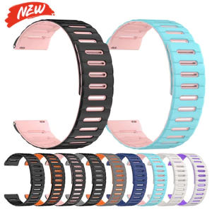 Dây đeo silicon từ tính 20mm 22mm cho vòng đeo tay Huawei Watch GT6 / 5 Pro 46mm cho Samsung Galaxy Watch 7 6 5 40 / 44mm