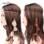 AqToCna Vintage Peaco Lông Mũ Dây Bện Băng Đô Quấn Tóc Nữ Boho Lông Ấn Độ Mũ Phụ Kiện Tóc AqToCna
