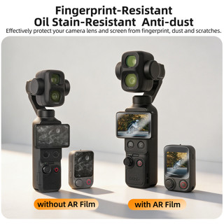 Dành Cho DJI OSMO Pocket 4P / 4 / 3 HD Phim Cường Lực Màn Hình Phim Điều Khiển Từ Xa Phim Cường Lực Bảo Vệ Phụ Kiện