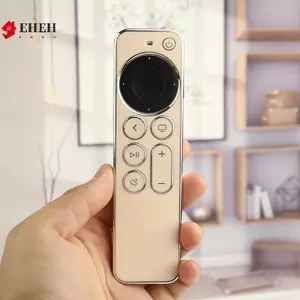 TPU viền bạc có thể gập lại với TV 4K / HD Điều khiển từ xa Ngăn ngừa trầy xước Bảo vệ rơi Vỏ bảo vệ trong suốt VN