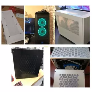 Btsg Bộ lọc bụi DIY cho quạt làm mát máy tính Quạt PC Lưới bụi Khung gầm Bộ lọc làm mát