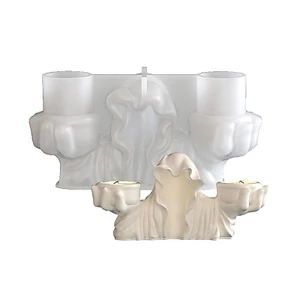 SA Wizard Holder Khuôn silicon cho đồ trang trí thủ công bằng nhựa và Halloween