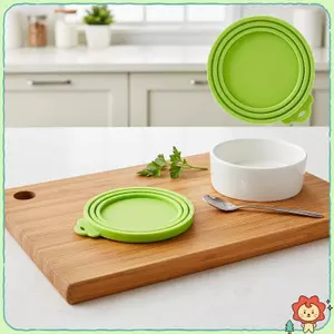 3 Trong 1 Có Thể Tái Sử Dụng Silicon Có Thể Bao Bộ Chống Rò Rỉ BPA Miễn Phí Tươi Giữ Nắp Tin Cho Thức Ăn Cho Thú Cưng Nhà Bếp Sử Dụng Hàng Ngày