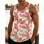 Áo Tank Nam Họa Tiết Hoa Nhiệt Đới, Áo Vest Tập Gym Đi Biển Mùa Hè, Áo Thường Ngày Mềm Mại Không Tay Thoáng Khí
