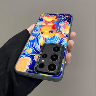 Dành Cho Samsung S26 Ultra S25 Ultra S24U S23U S22U A17 A07 A16 A06 A55 "Pikachu" "Gengar" Vỏ Điện Thoại Cứng Mờ / Galaxy A12 A13 A14 A06 A05 A52 A51 Vỏ Mềm Chống Sốc