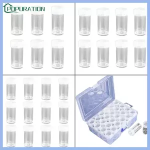 Chai trong suốt POP có nắp cho phụ kiện sơn DIY Hộp lọ trong suốt
