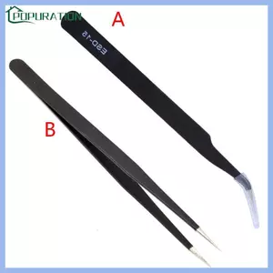 POP Cong Bent Tip Nhíp Chính Xác Nhíp ESD-15 Trang Sức Dụng Cụ Sửa Chữa Nipper