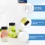 MAKY Hộp Đựng Đồ Uống 4 Chai Nước Trái Cây 120ml Trống Cà Phê Trong Suốt Milktea Vuông Chai Nhựa Có Nắp VN