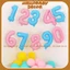 Bóng số 40cm tráng nhôm trang trí tiệc - sinh nhật màu hồng pastel và xanh pastel
