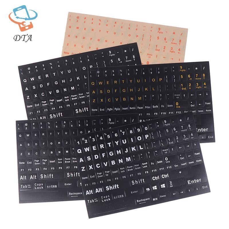 [DTA] 120 Phím Nhãn dán bàn phím chống nước tiêu chuẩn mờ Bảng chữ cái VN