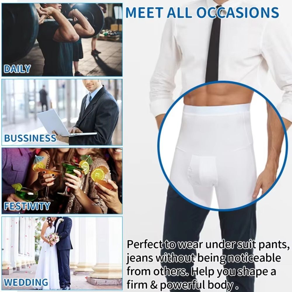 FEDAOG Body Shaper, Giảm Béo Bụng Giảm Bụng Quần Short Kiểm Soát Bụng, Cao Cấp Nén Giảm Béo Định Hình Nam