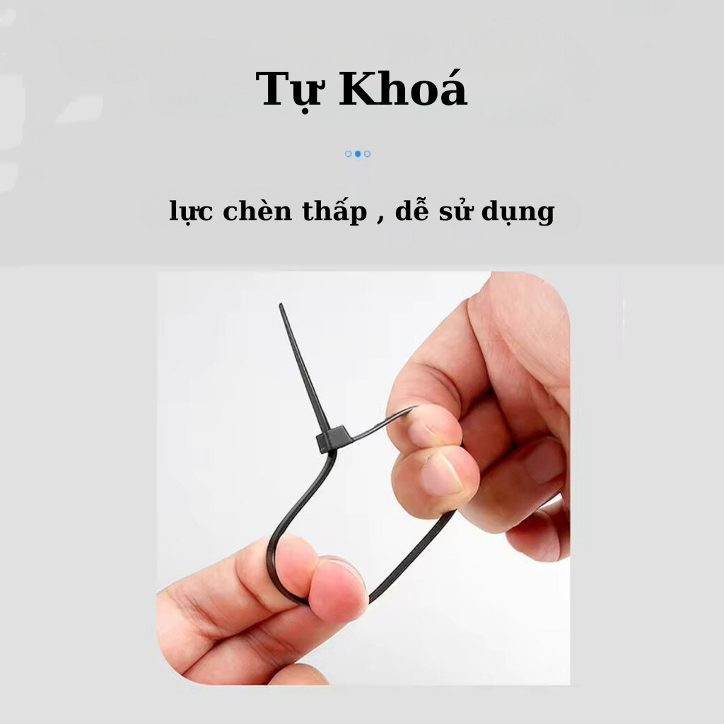 M7 Set 100c dây rút nhựa dẻo chắc, combo 100c dây thít nhựa chất lượng cao đủ size MALAN