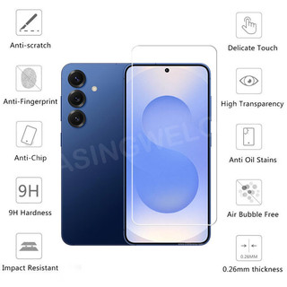 Dành Cho Samsung Galaxy S25 FE S25 Plus + S25 Ultra S25FE 5G 2025 Full Cover Kính Cường Lực Mặt Trước Phim Bảo Vệ Màn Hình Mặt Sau Ống Kính Máy Ảnh Phim Bảo Vệ