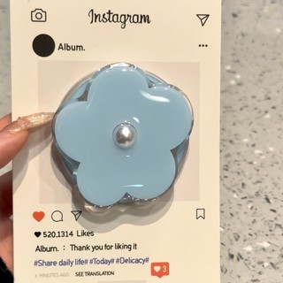 Sang Trọng Màu Vàng Đáy Toàn Màn Hình Màu Xanh Nơ Hoa Từ Giá Đỡ Ốp lưng Thích Hợp Cho iPhone17 16 15 14 13 Pro Max Chống Sốc Bảo Vệ Camera Ốp Lưng Cứng Chống Rơi
