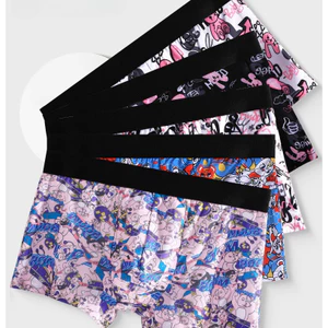 Nam Ice Silk Quần Lót Kháng Khuẩn Mùa Hè Mỏng Phong Cách Thoáng Khí Thể Thao In Hình Boxer Quần Đùi 5180