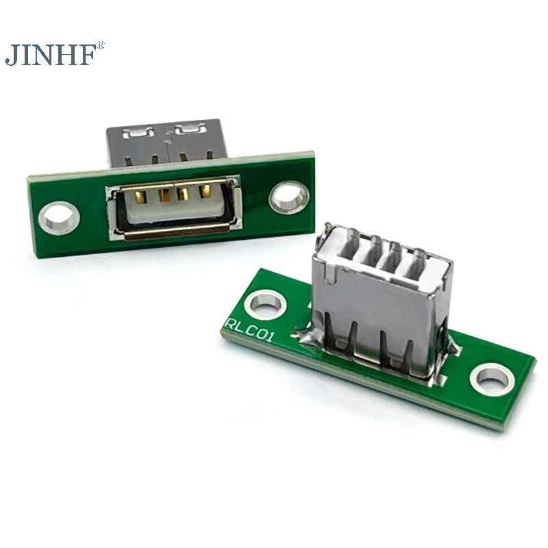 JINHF 5 Cái USB Có Đầu Nối Bảng Cố Định DIY Gắn Bảng Điều Khiển Sửa Chữa Giao Diện Sạc HOT