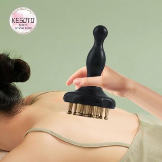 Bàn chải Massage cơ thể bằng đồng thau Guasha Cạo Hướng dẫn sử dụng Thư giãn cơ thể Bàn chải áp lực kinh tuyến cho mẹ Salon Người phụ nữ