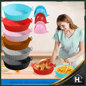 Air Fryer Mat Dày Thực Phẩm Cao Cấp Thảm Nướng Bánh Silicon Sử Dụng Tại Nhà Khay Nướng Bánh Nồi Chiên Không Khí